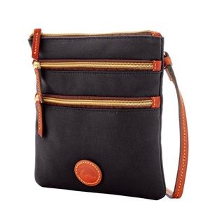 dooney and bourke 3 zipper crossbody